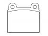 Brake Pad Set:0060 713 601 00