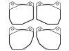 Brake Pad Set:RJR698151